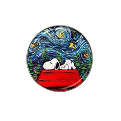 Dog House Vincent Van Gogh s Starry Night Parody Hat Clip Ball Marker (4 Pack) by Modalart