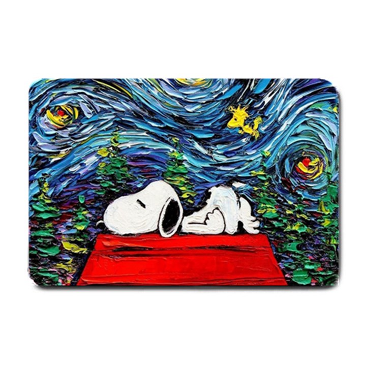 Dog House Vincent Van Gogh s Starry Night Parody Small Doormat