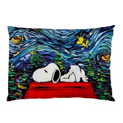 Dog House Vincent Van Gogh s Starry Night Parody Pillow Case by Modalart