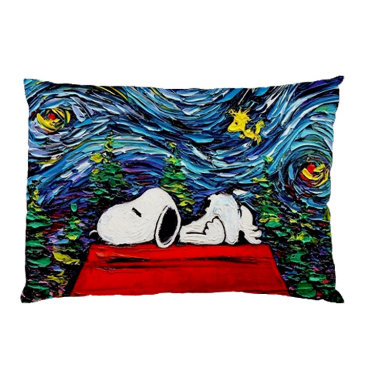 Dog House Vincent Van Gogh s Starry Night Parody Pillow Case (Two Sides)