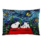 Dog House Vincent Van Gogh s Starry Night Parody Pillow Case (Two Sides) Back