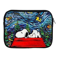 Dog House Vincent Van Gogh s Starry Night Parody Apple Ipad 2/3/4 Zipper Cases by Modalart