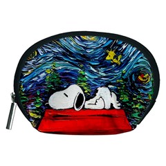 Dog House Vincent Van Gogh s Starry Night Parody Accessory Pouch (medium) by Modalart