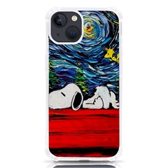 Dog House Vincent Van Gogh s Starry Night Parody Iphone 13 Tpu Uv Print Case by Modalart