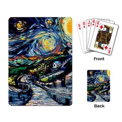 The Great Wall Nature Painting Starry Night Van Gogh Playing Cards Single Design (rectangle) by Modalart