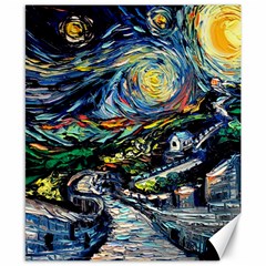 The Great Wall Nature Painting Starry Night Van Gogh Canvas 8  X 10  by Modalart