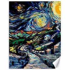 The Great Wall Nature Painting Starry Night Van Gogh Canvas 18  X 24  by Modalart