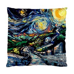 The Great Wall Nature Painting Starry Night Van Gogh Standard Cushion Case (one Side) by Modalart