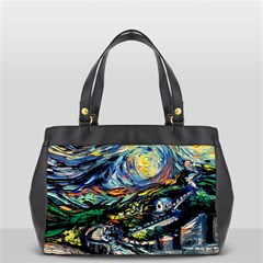 The Great Wall Nature Painting Starry Night Van Gogh Oversize Office Handbag (2 Sides) by Modalart