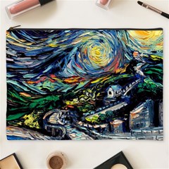 The Great Wall Nature Painting Starry Night Van Gogh Cosmetic Bag (xxxl) by Modalart