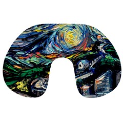 The Great Wall Nature Painting Starry Night Van Gogh Travel Neck Pillow by Modalart