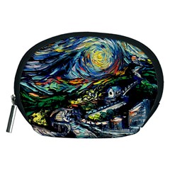 The Great Wall Nature Painting Starry Night Van Gogh Accessory Pouch (medium) by Modalart