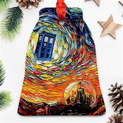 Tardis Starry Night Doctor Who Van Gogh Parody Bell Ornament (two Sides) by Modalart