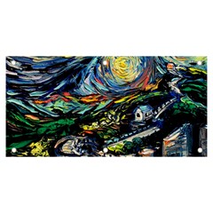 The Great Wall Nature Painting Starry Night Van Gogh Banner And Sign 6  X 3  by Modalart