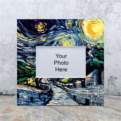 The Great Wall Nature Painting Starry Night Van Gogh White Box Photo Frame 4  X 6  by Modalart