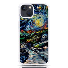 The Great Wall Nature Painting Starry Night Van Gogh Iphone 13 Tpu Uv Print Case by Modalart