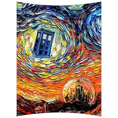 Tardis Starry Night Doctor Who Van Gogh Parody Back Support Cushion by Modalart