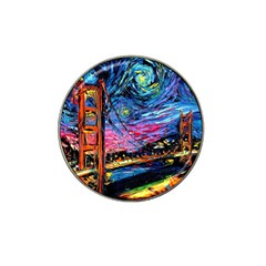 Golden Gate Bridge Starry Night Vincent Van Gogh Hat Clip Ball Marker (10 Pack) by Modalart