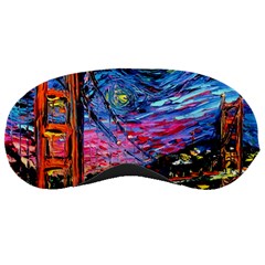 Golden Gate Bridge Starry Night Vincent Van Gogh Sleep Mask by Modalart