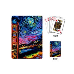 Golden Gate Bridge Starry Night Vincent Van Gogh Playing Cards Single Design (mini) by Modalart