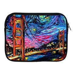 Golden Gate Bridge Starry Night Vincent Van Gogh Apple Ipad 2/3/4 Zipper Cases by Modalart