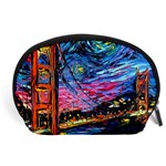 Golden Gate Bridge Starry Night Vincent Van Gogh Accessory Pouch (Large) Front