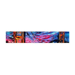 Golden Gate Bridge Starry Night Vincent Van Gogh Premium Plush Fleece Scarf (mini) by Modalart