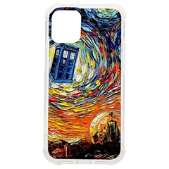 Tardis Starry Night Doctor Who Van Gogh Parody Iphone 12 Mini Tpu Uv Print Case	 by Modalart