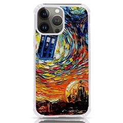 Tardis Starry Night Doctor Who Van Gogh Parody Iphone 13 Pro Max Tpu Uv Print Case by Modalart