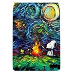 Dog Cartoon Starry Night Print Van Gogh Parody Removable Flap Cover (L) Front