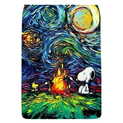 Dog Cartoon Starry Night Print Van Gogh Parody Removable Flap Cover (s) by Modalart