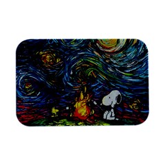 Dog Cartoon Starry Night Print Van Gogh Parody Open Lid Metal Box (silver)   by Modalart