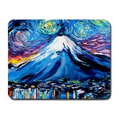 Mount Fuji Art Starry Night Van Gogh Small Mousepad