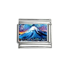 Mount Fuji Art Starry Night Van Gogh Italian Charm (9mm)