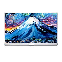 Mount Fuji Art Starry Night Van Gogh Business Card Holder