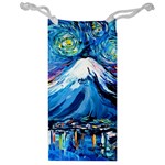 Mount Fuji Art Starry Night Van Gogh Jewelry Bag Front