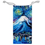 Mount Fuji Art Starry Night Van Gogh Jewelry Bag Back