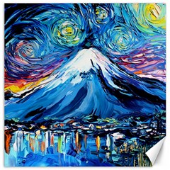 Mount Fuji Art Starry Night Van Gogh Canvas 20  x 20 