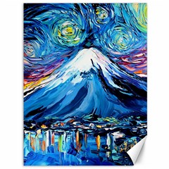 Mount Fuji Art Starry Night Van Gogh Canvas 36  X 48  by Modalart