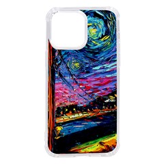 Golden Gate Bridge Starry Night Vincent Van Gogh Iphone 14 Pro Max Tpu Uv Print Case by Modalart