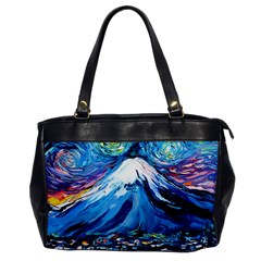 Mount Fuji Art Starry Night Van Gogh Oversize Office Handbag