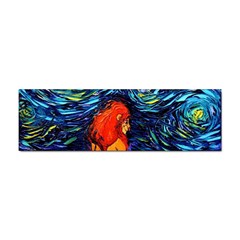 Lion Art Starry Night Van Gogh Sticker Bumper (10 Pack)