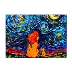 Lion Art Starry Night Van Gogh Sticker A4 (100 Pack) by Modalart