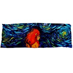 Lion Art Starry Night Van Gogh Body Pillow Case Dakimakura (two Sides) by Modalart