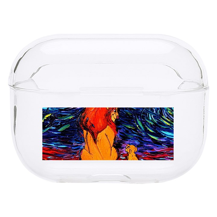 Lion Art Starry Night Van Gogh Hard PC AirPods Pro Case