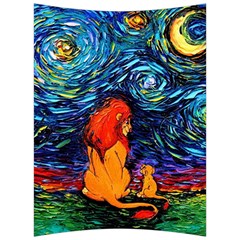 Lion Art Starry Night Van Gogh Back Support Cushion by Modalart