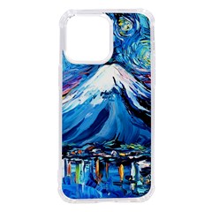 Mount Fuji Art Starry Night Van Gogh iPhone 14 Pro Max TPU UV Print Case