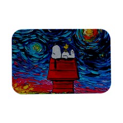 Red House Dog Cartoon Starry Night Open Lid Metal Box (silver)   by Modalart