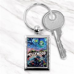 Hollywood Art Starry Night Van Gogh Key Chain (rectangle) by Modalart