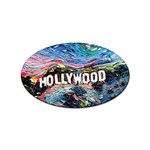 Hollywood Art Starry Night Van Gogh Sticker Oval (10 pack) Front